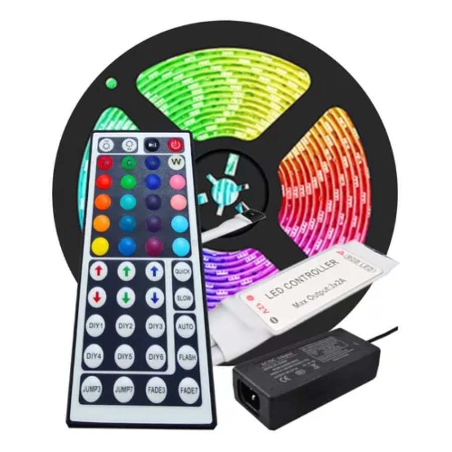 Miniatura 5 de Cinta Led Rgb 5Mts - Control 44Botones